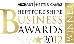 Hertfordshire Business Awards Winner 2012