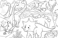 Altro Whiterock Imagination Wall - Dinosaurs