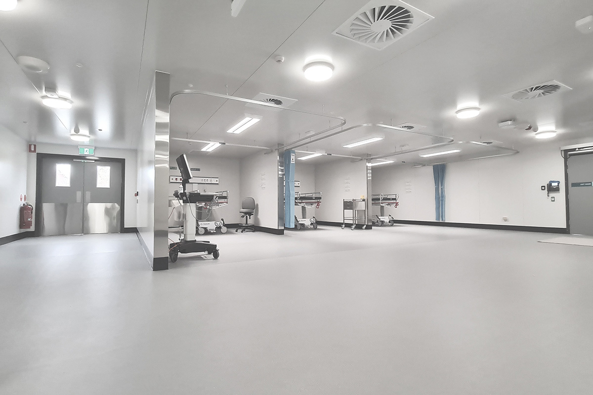 Altro XpressLay installed in temporary hospital