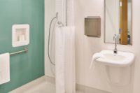 Altro Whiterock recessed shelf 