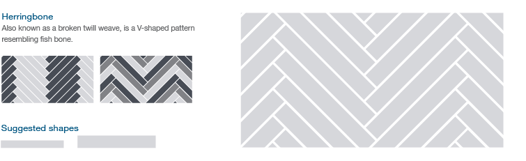 Altro Lavencia LVT herringbone layout