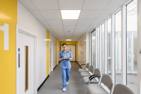 Altro Fortis Titanium 15 installed in a hallway as wainscoting