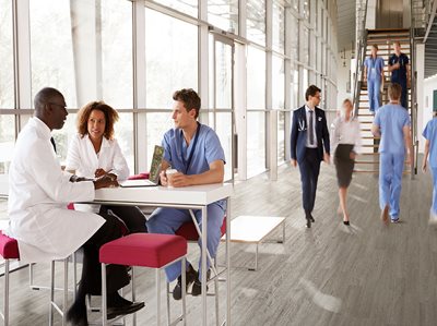 Healthcare Hospital Altro Wood adhesive free