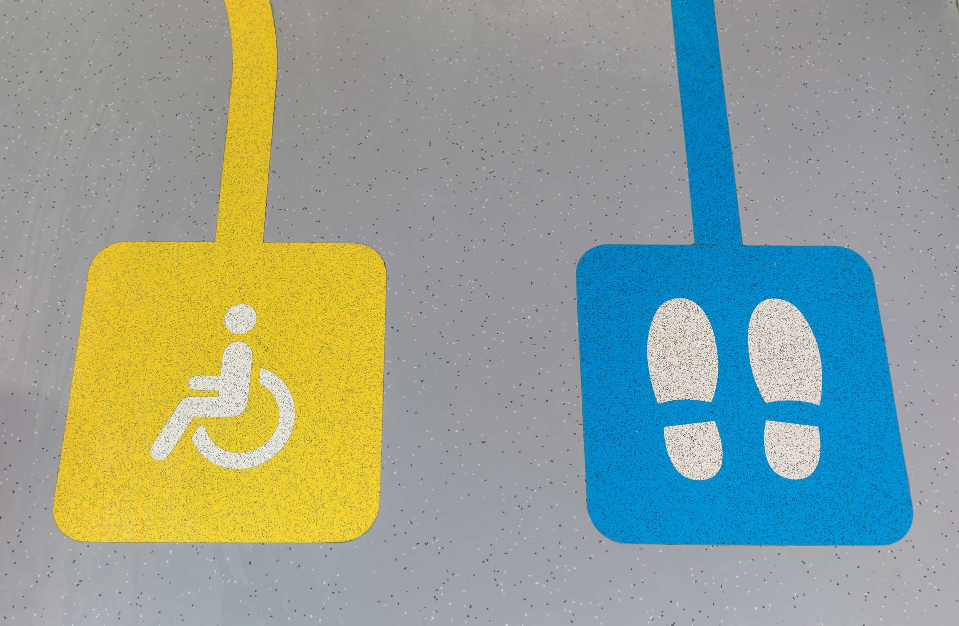 Porterbrook Innovation Hub - wheelchair and standing logos