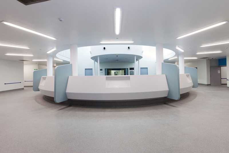 Altro floors and walls installed in prison facility
