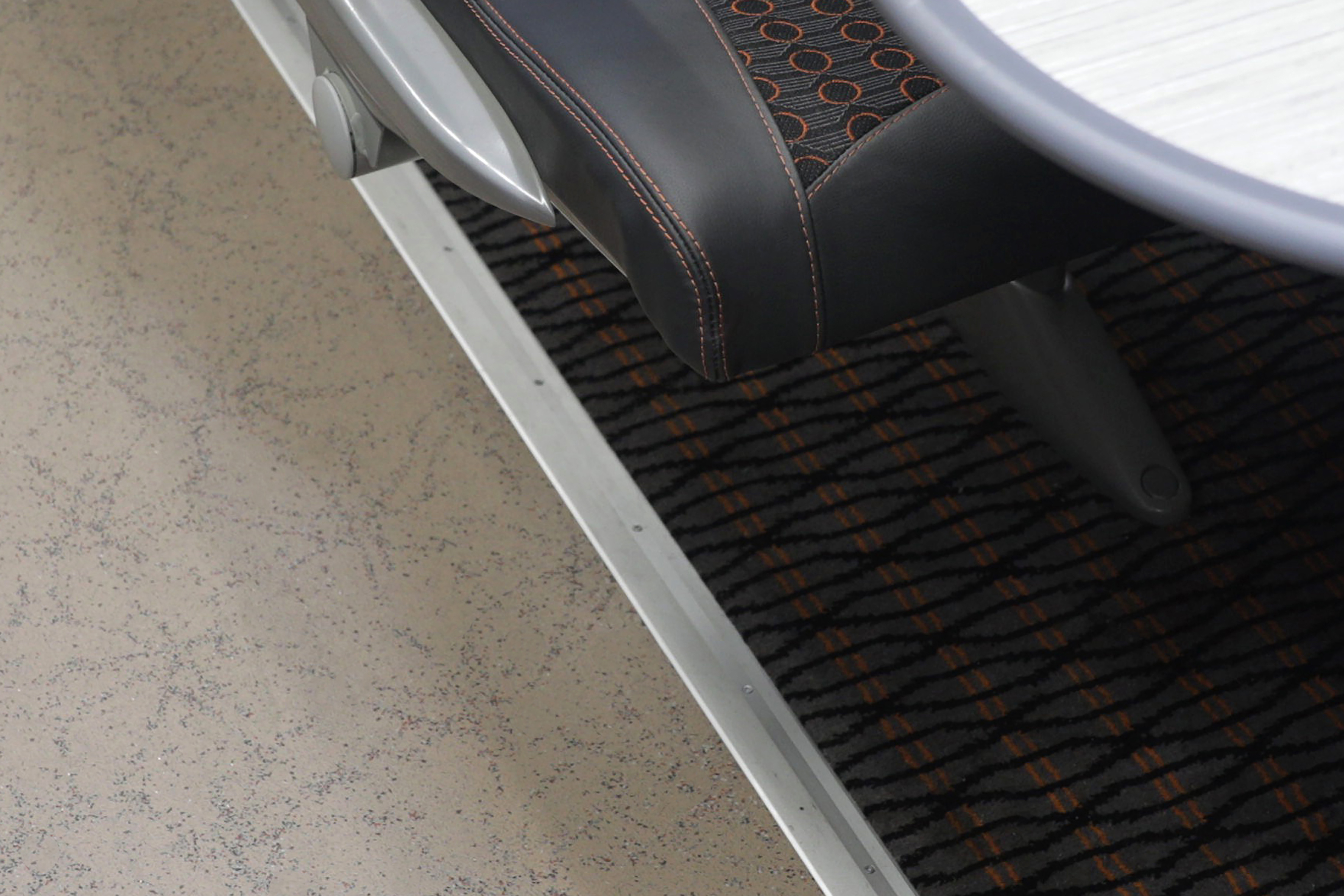 Altro Transflor Figura installed in a transport interior