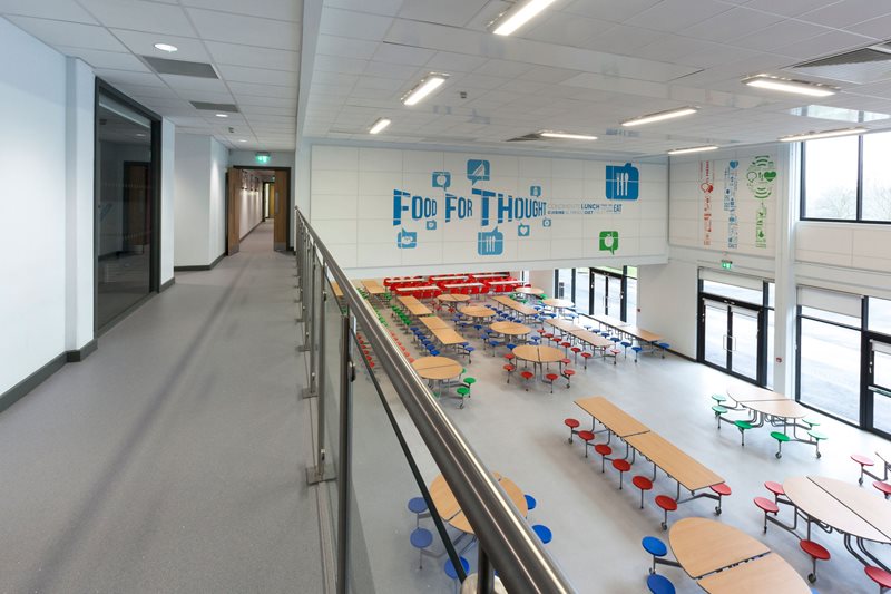 Altro floors installed in a school