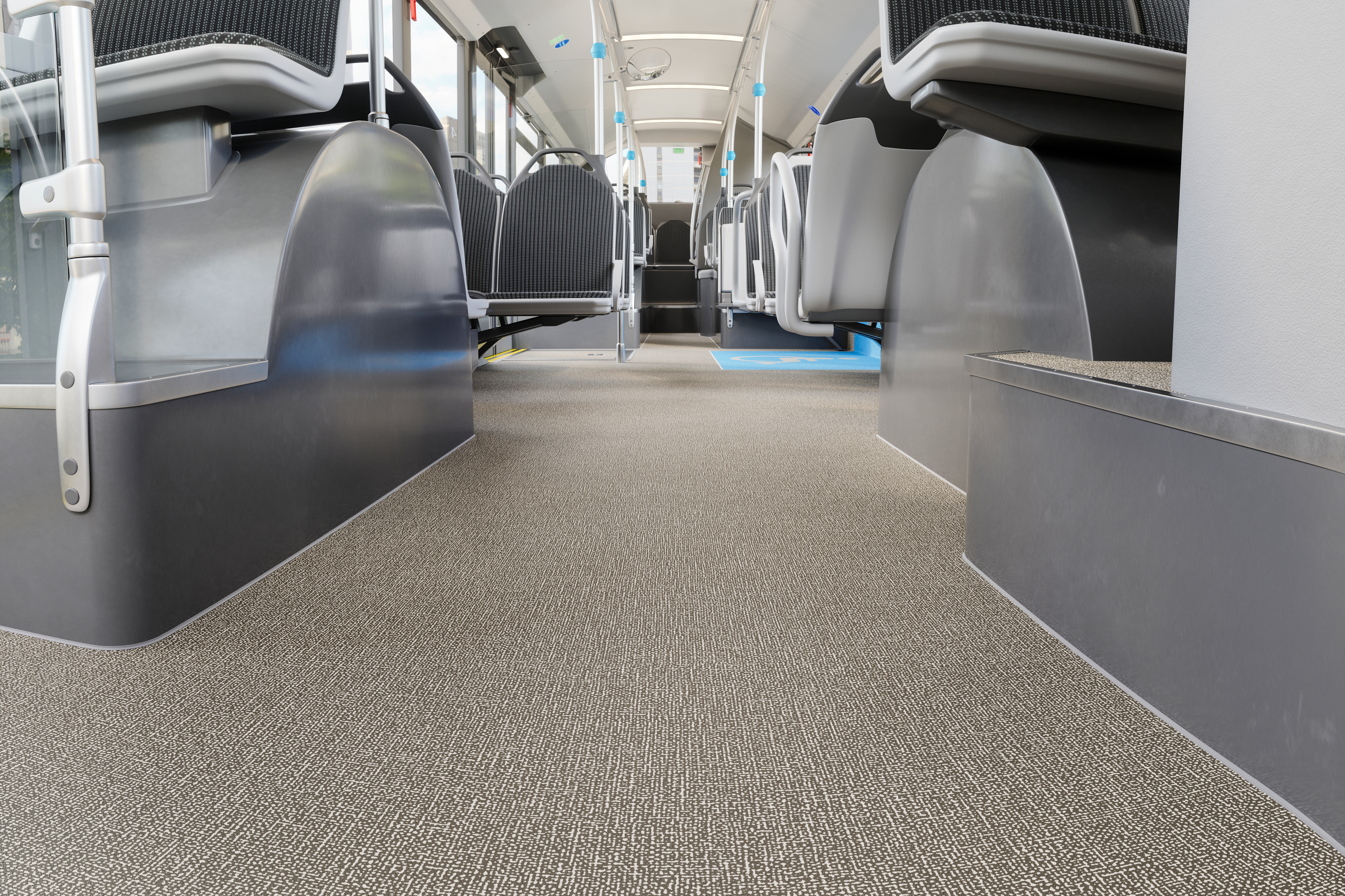 Altro Transflor Metris installed in a city bus