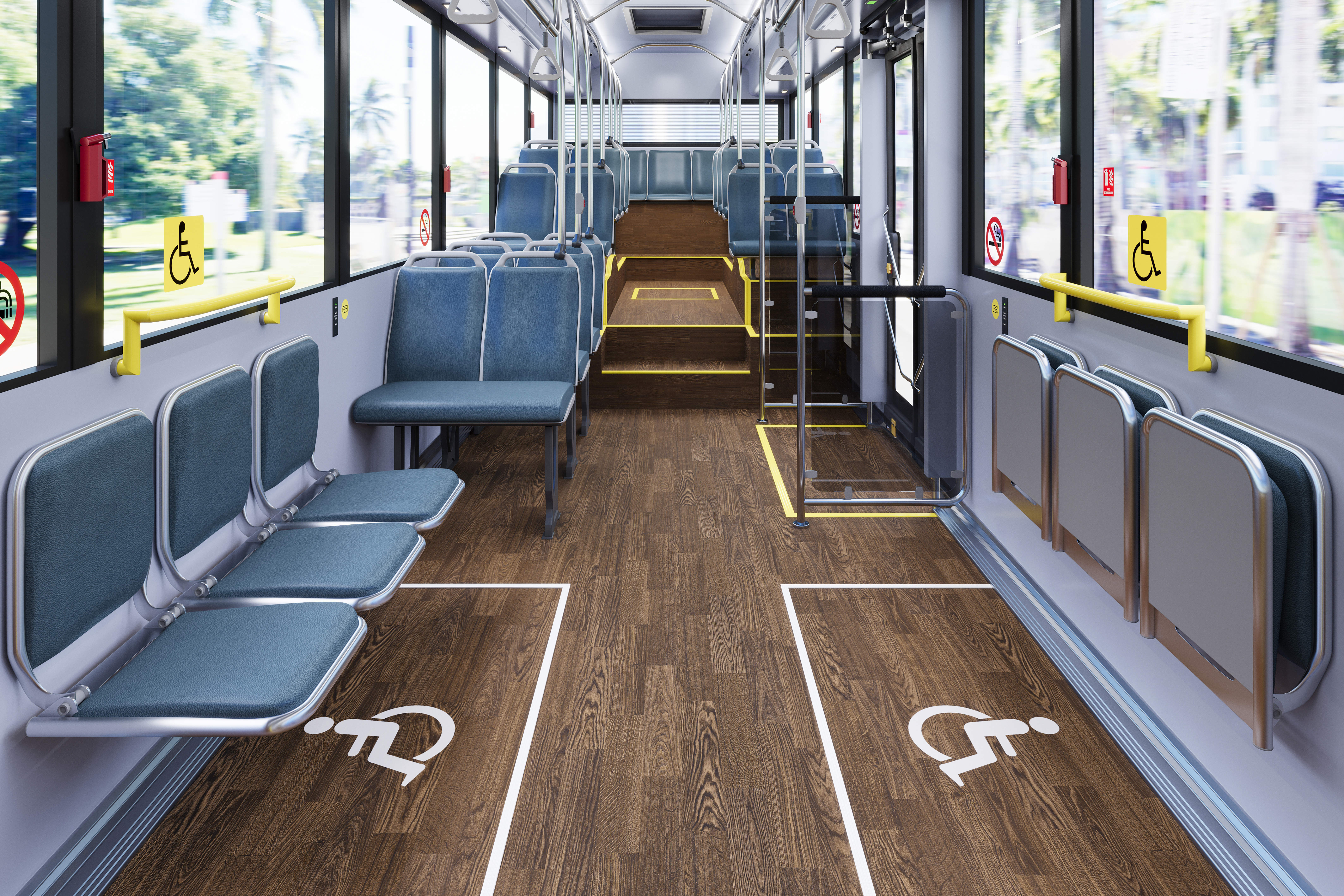 Altro Transflor Sonis installed in a city bus