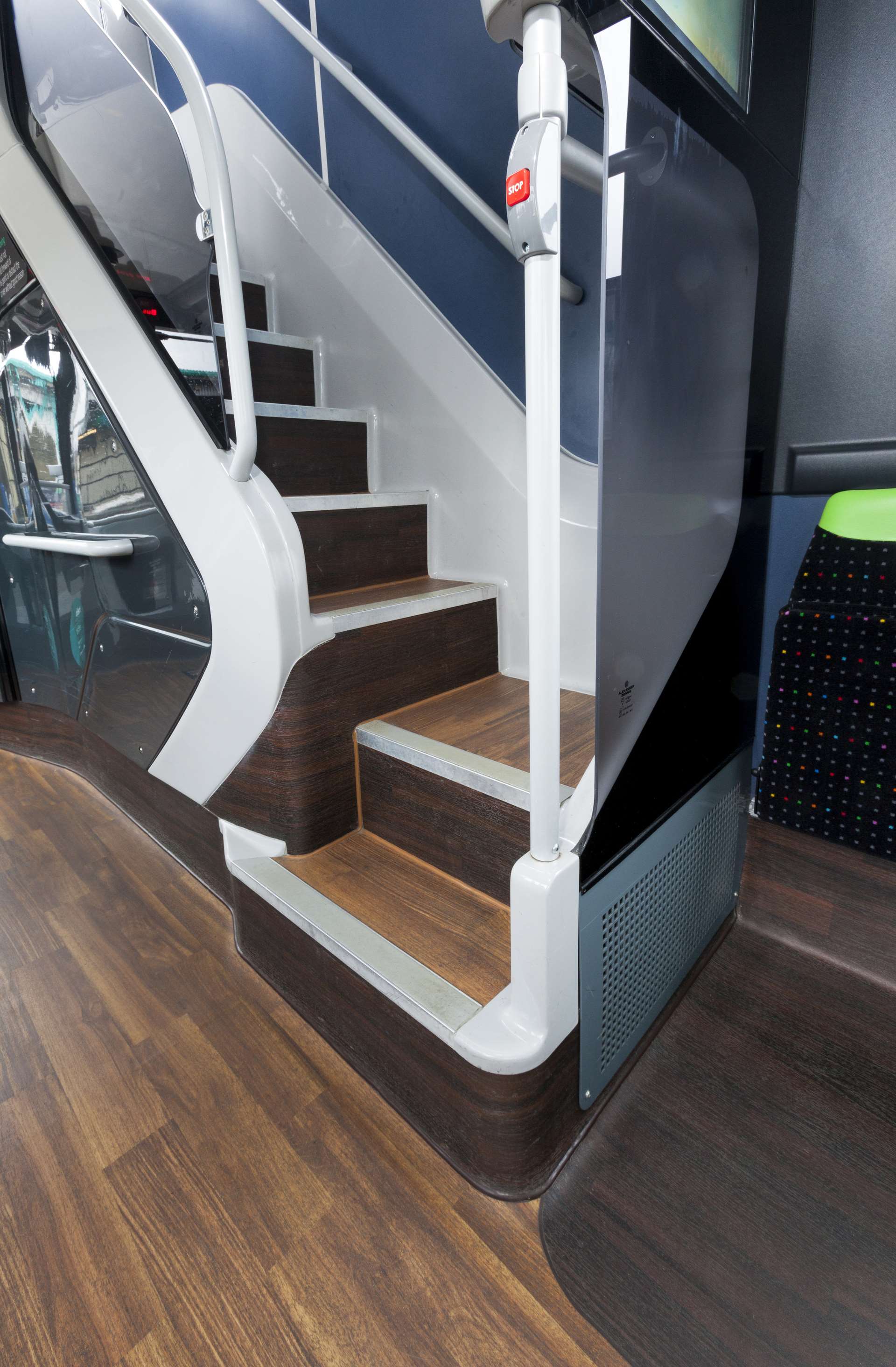 Reading Buses - lower deck stairs