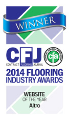 Altro won the Contract Flooring Journal Award for Best Website 2014