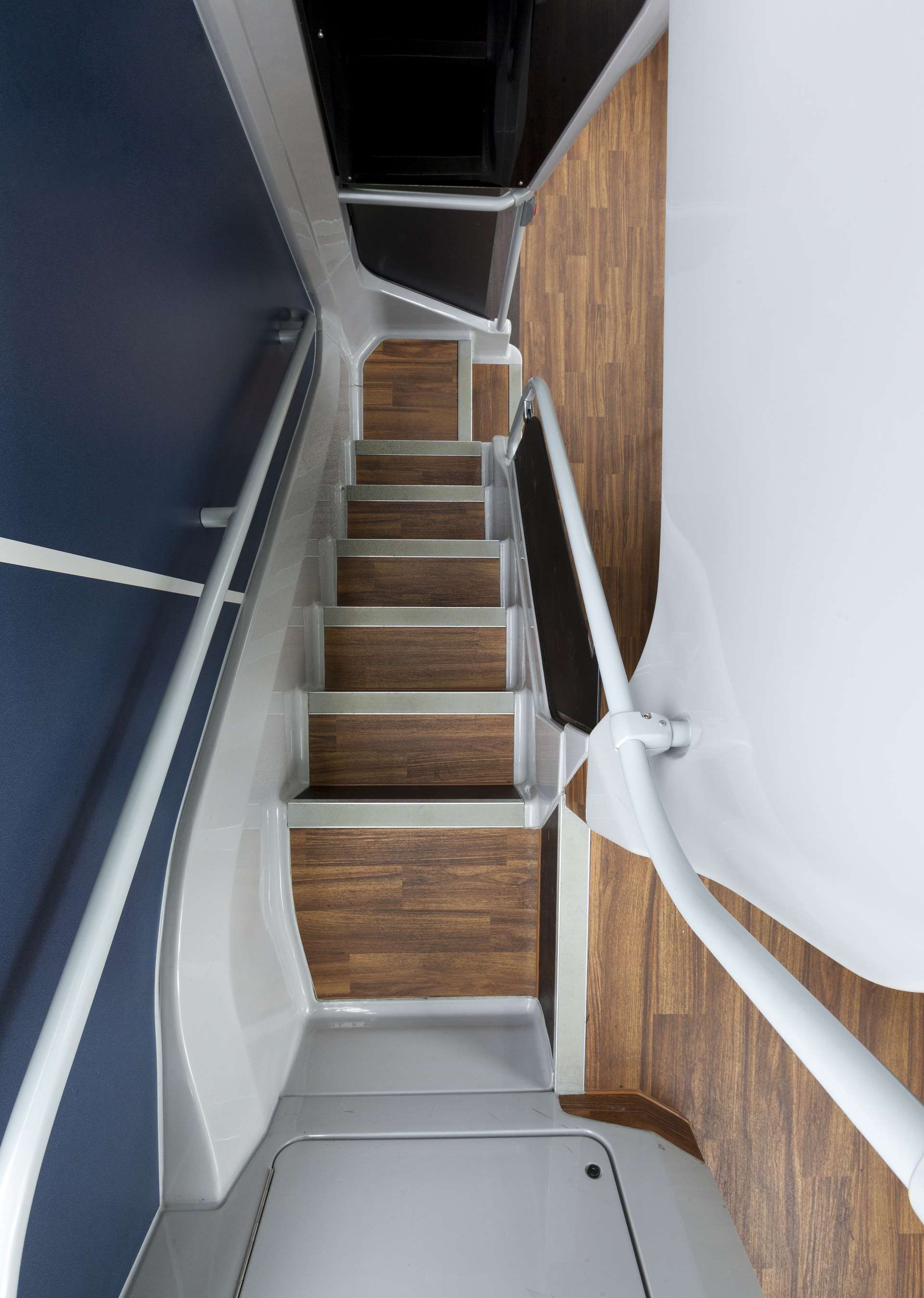 Reading Buses - top deck stairs