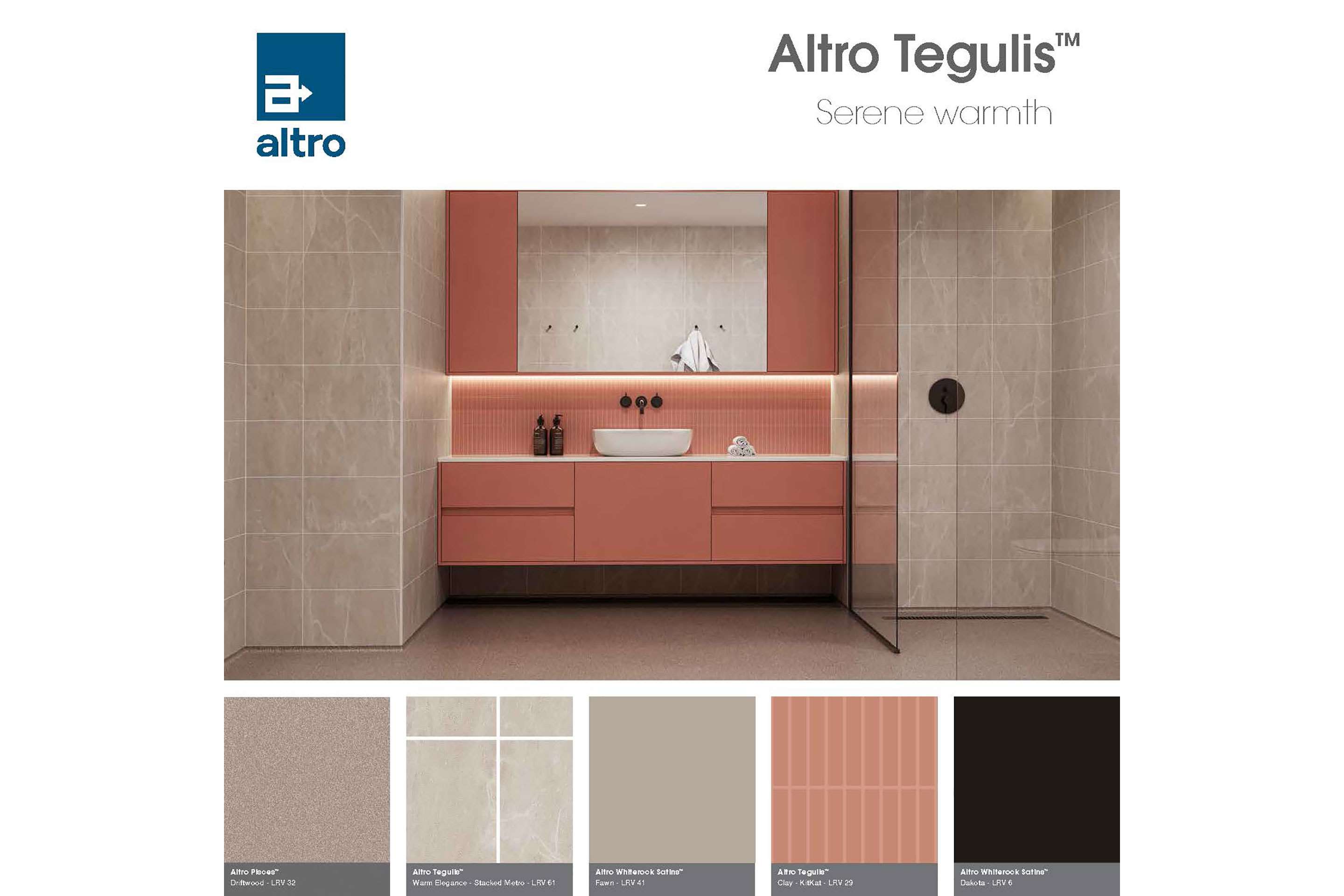 Altro Tegulis colour card
