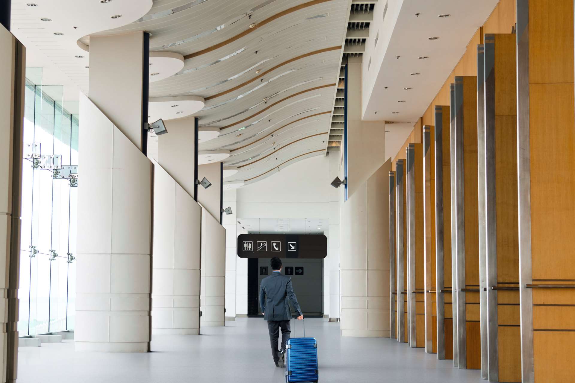 Airport corridor