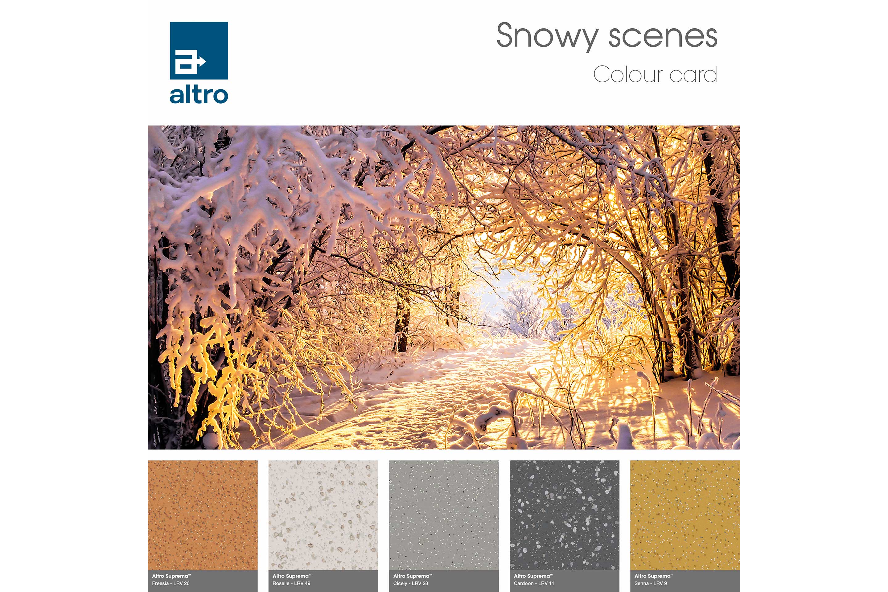 Altro Suprema Colour card - Winter