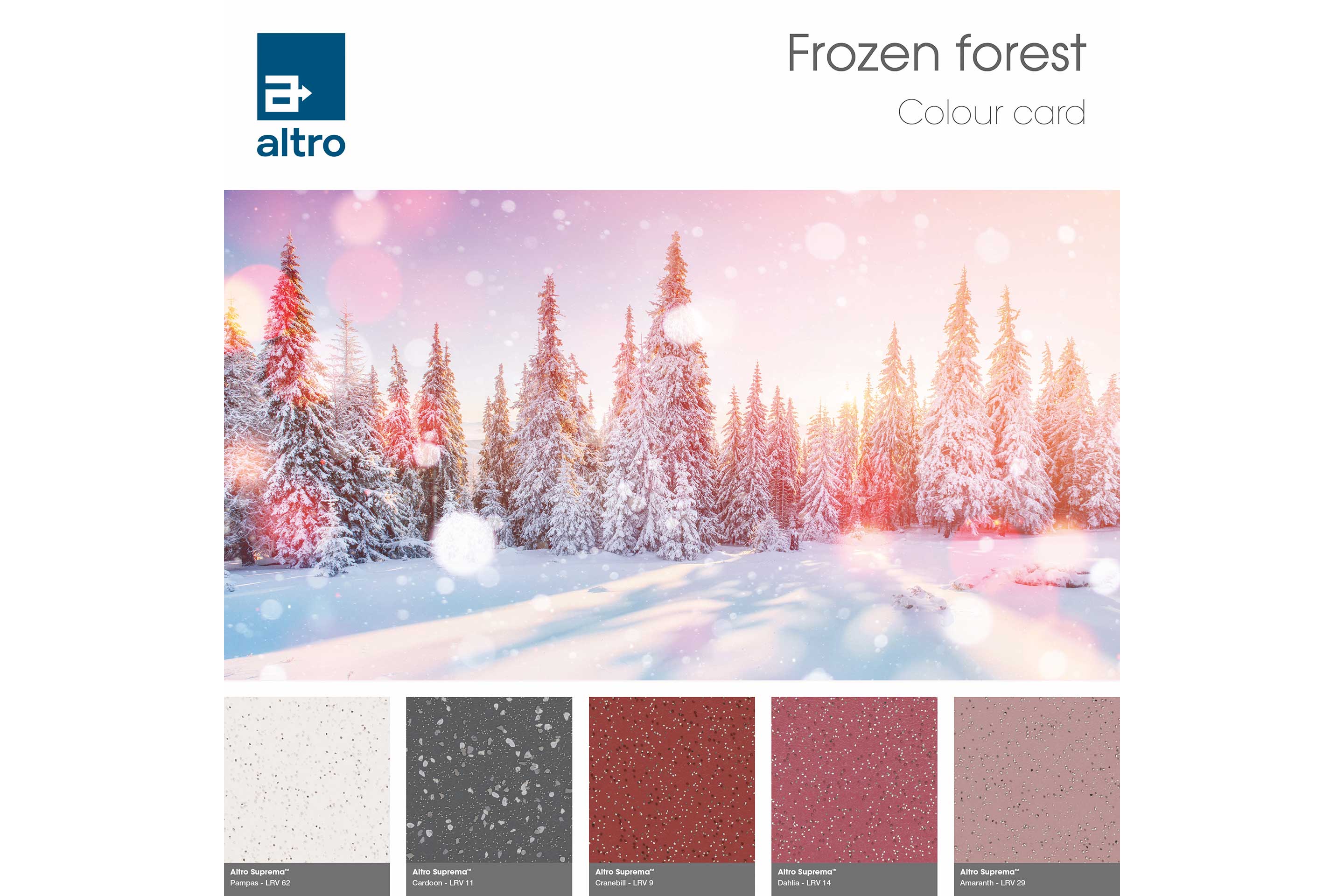 Altro Suprema Colour card - Winter