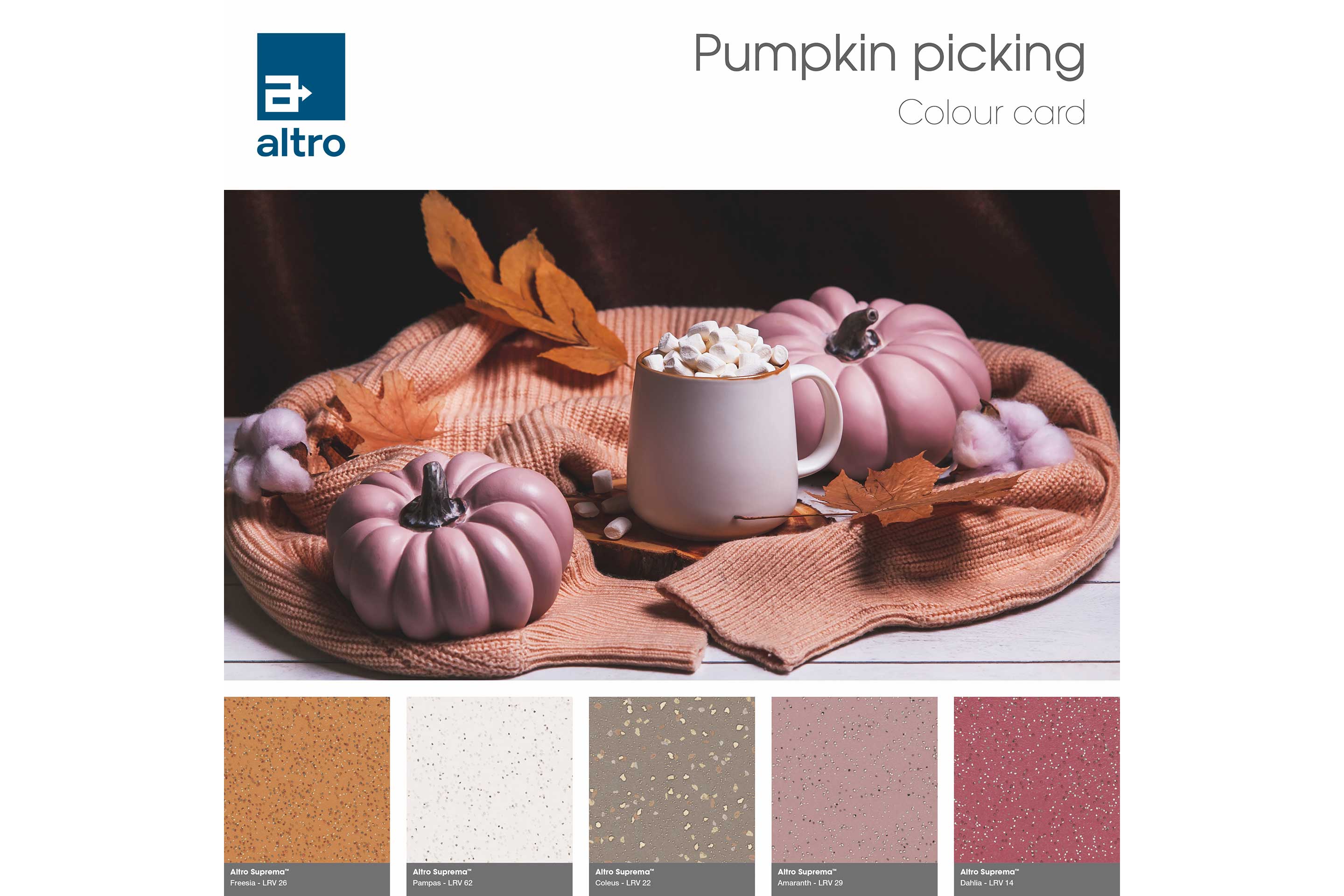 Altro Suprema Colour card - Autumn