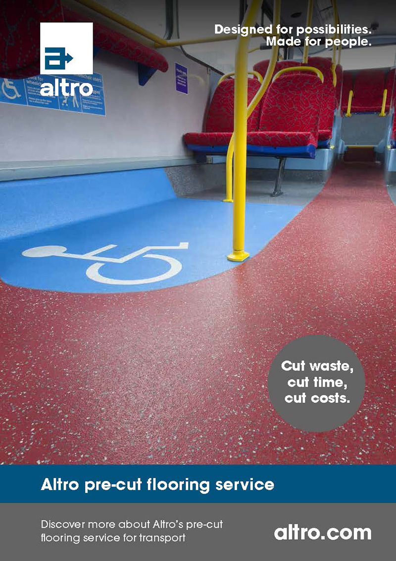 The cover of the Altro pre-cut flooring service brochure.